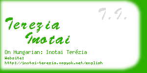 terezia inotai business card