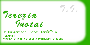 terezia inotai business card